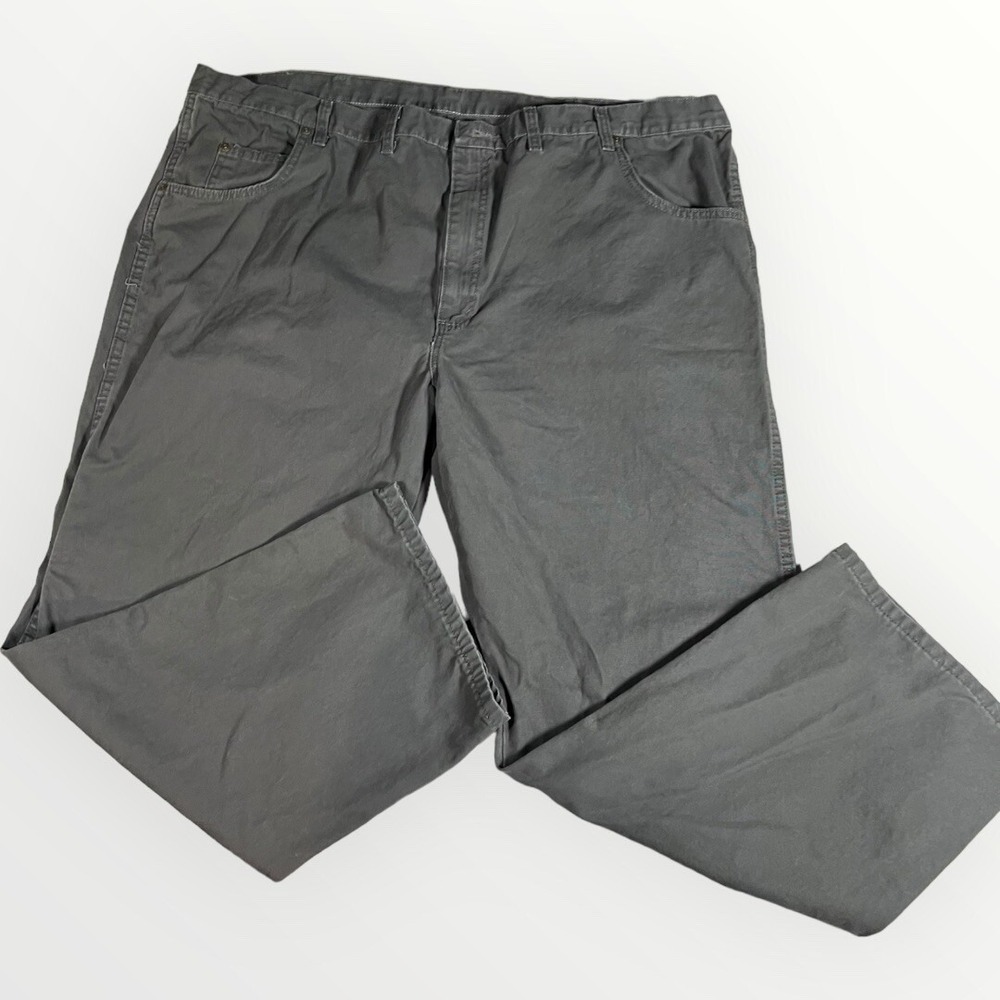Wrangler Rugged Pants Mens 48 Skater Gray Canvas‎ Work Jeans Gorpcore Streetwear